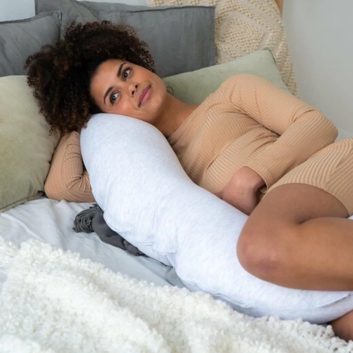 Doomoo Buddy Voedingskussen 180 cm Chine White