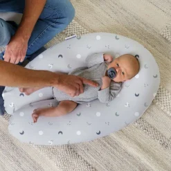 Doomoo Buddy Voedingskussen 180 cm Blue Grey Moon