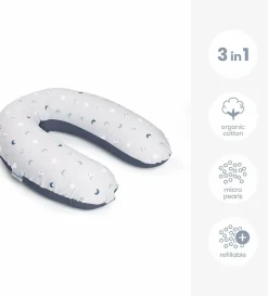 Doomoo Buddy Voedingskussen 180 cm Blue Grey Moon