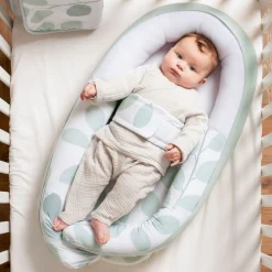 Doomoo Cocoon Babynestje Leaves AQUA Green