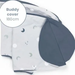 Doomoo Hoes voor Buddy Voedingskussen Blue Grey Moon