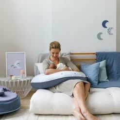 Doomoo Hoes voor Buddy Voedingskussen Blue Grey Moon