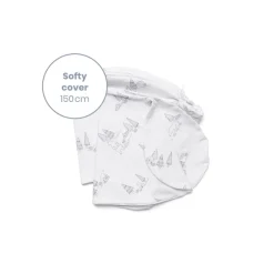 Doomoo Softy Cushion Cover Bear Family Grey