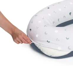 Doomoo Softy Cushion Cover Blue Grey Moon