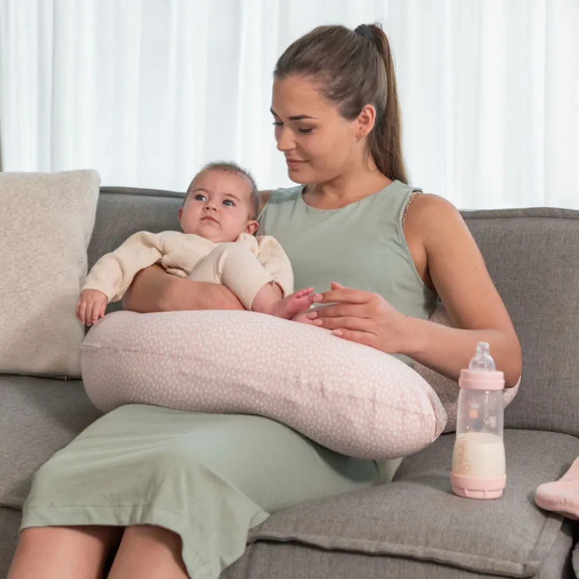 Doomoo Voedingskussen Buddy Cover Cloudy Pink