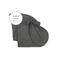 Doomoo Voedingskussen Buddy Hoes Antraciet 180 cm