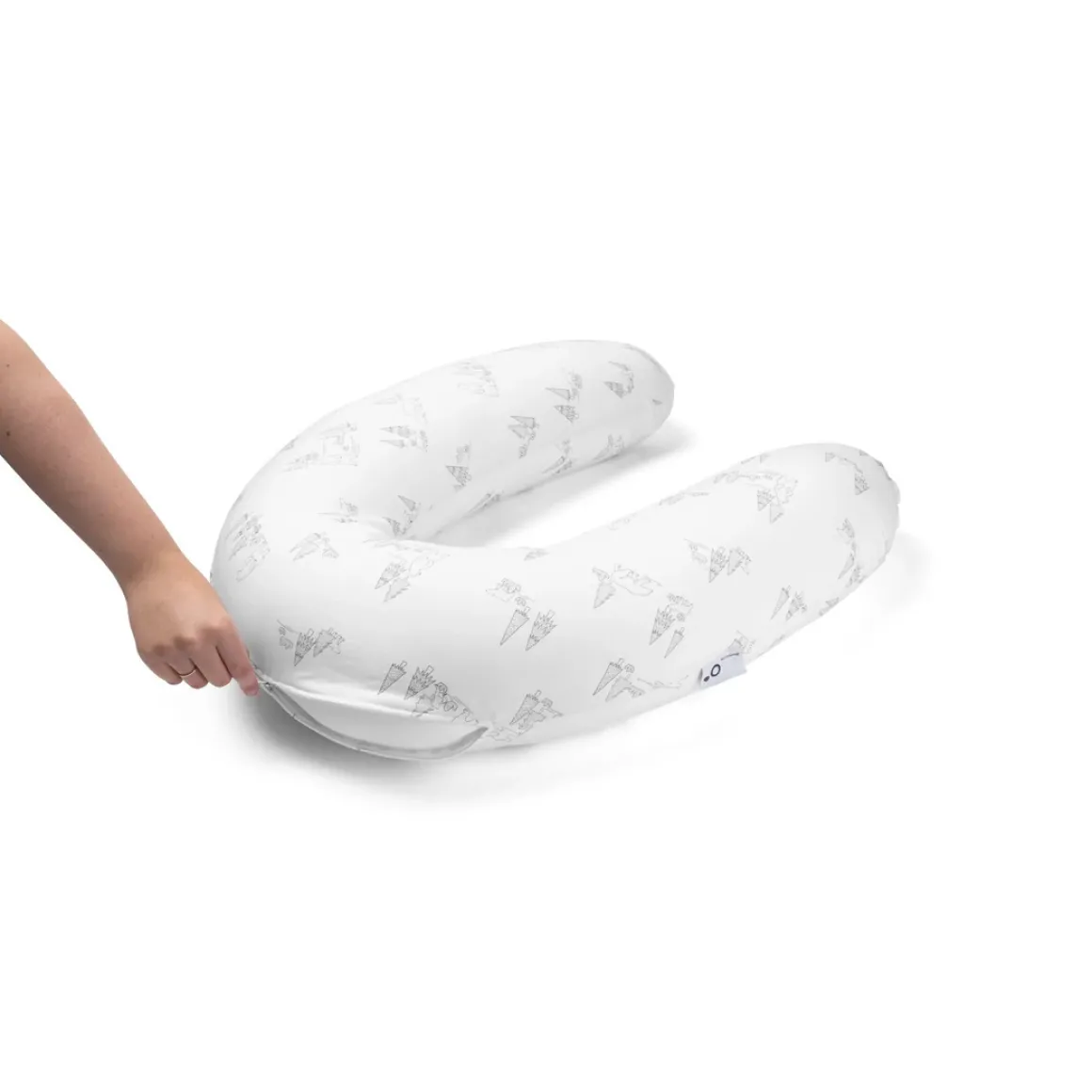 Doomoo Voedingskussen Buddy Cover Bear Family Grey