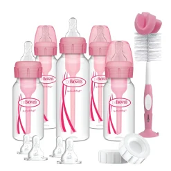 Dr. Brown’s Options+ Anti-colic Bottle Giftset Standaard Halsfles Roze