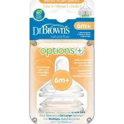 Dr. Brown's Options Speen Brede Halsfles Fase 3 2 Stuks