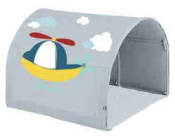 Flexa Nor Halfhoogslaper Rechte Ladder + Glijbaan + Speeltent Transport 90 x 200 cm