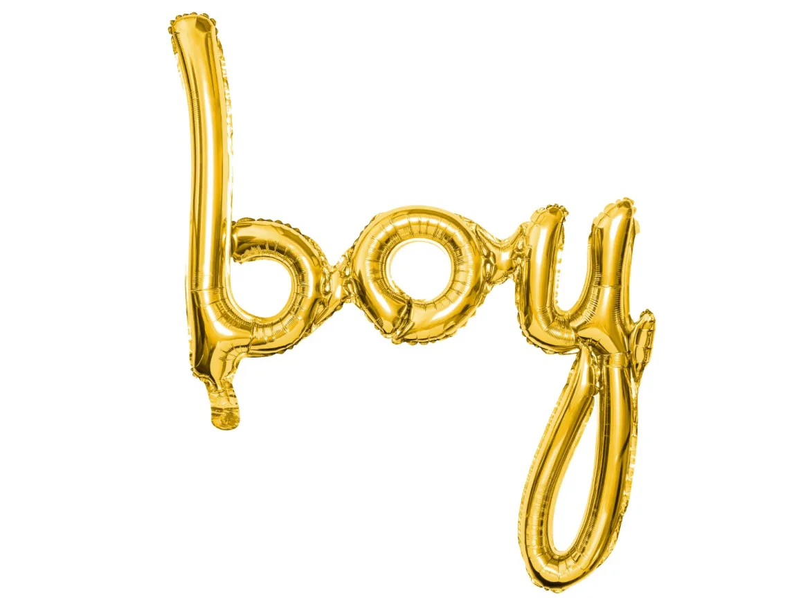 Folieballon Boy Goud 63,5 x 74 cm