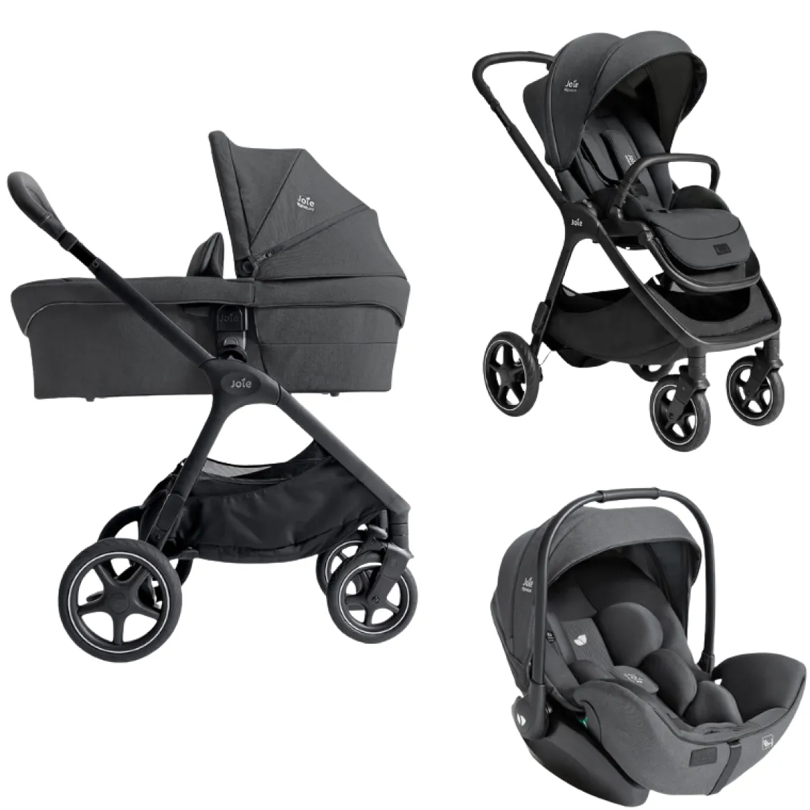 Joie Signature 3 in 1 Kinderwagen Finiti Ebony