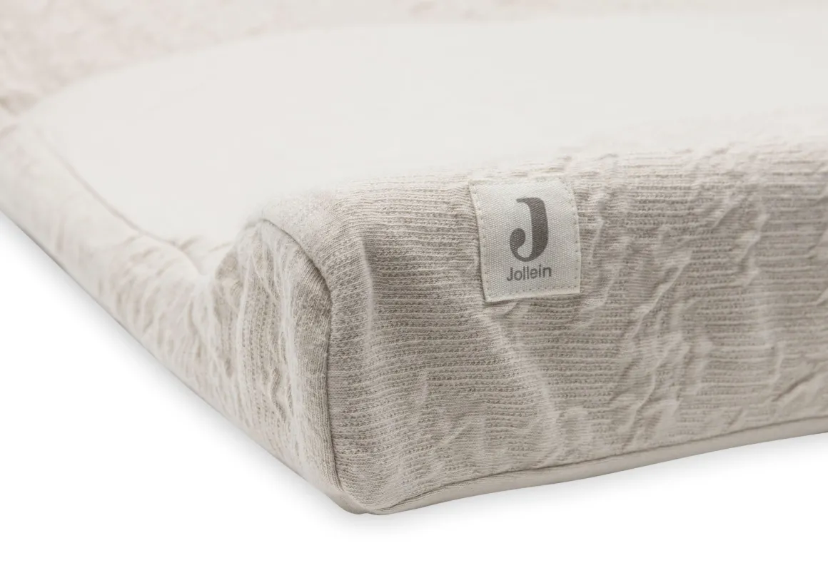 Jollein Aankleedkussenhoes Soft Waves Nougat 50 x 70 cm