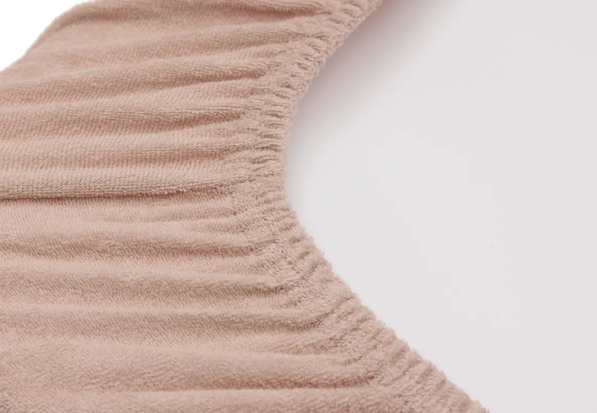 Jollein Aankleedkussenhoes Badstof 50x70cm Wild Rose/Ivory - 2 Stuks