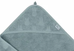 Jollein Badcape Badstof 75x75cm Miffy Jaquard Sea Green