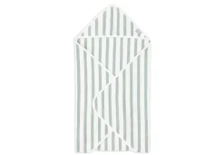 Jollein Badcape 75x75cm Stripe Terry Sea Green GOTS