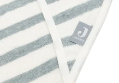 Jollein Badcape 75x75cm Stripe Terry Sea Green GOTS