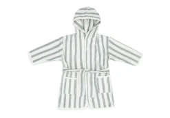 Jollein Badjas 1-2 year Stripe Terry Sea Green GOTS