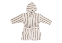 Jollein Badjas 1-2 year Stripe Terry Olive Green GOTS