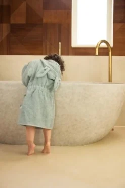 Jollein Badjas Badstof 1-2 jaar Sea Green