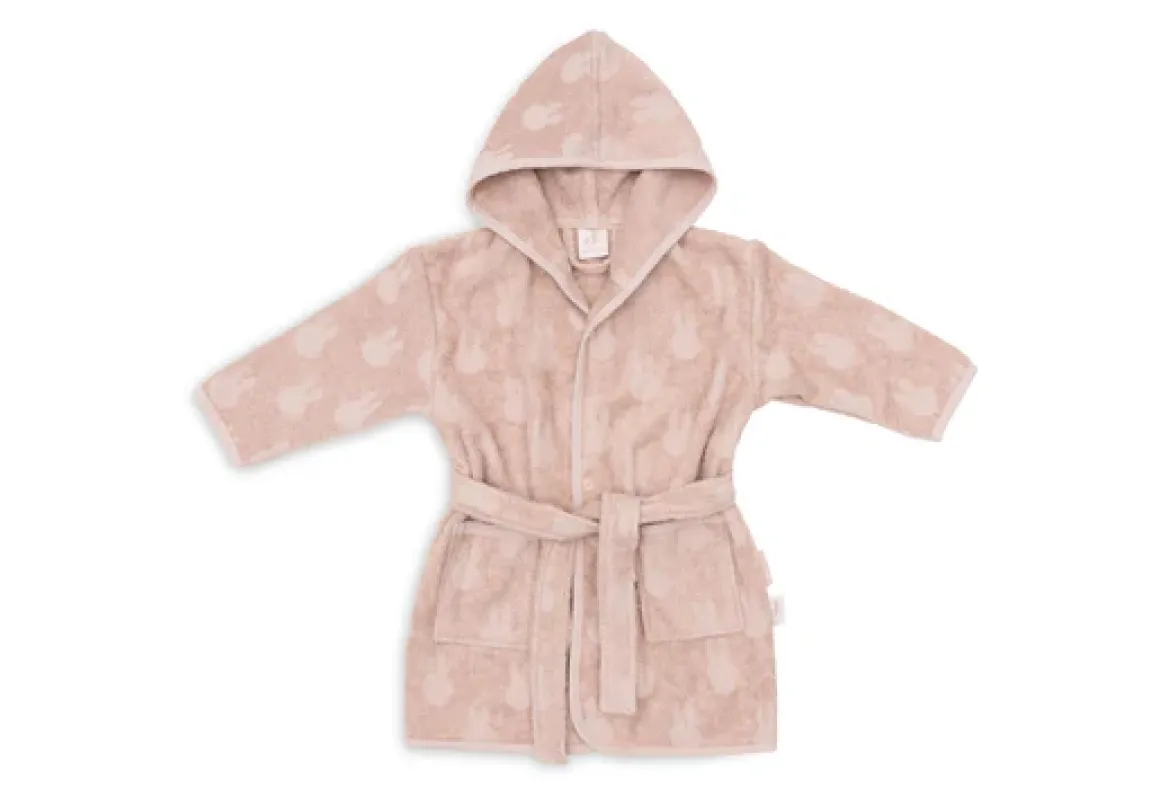 Jollein Badjas Badstof 3-4 jaar Miffy Jacquard Wild Rose