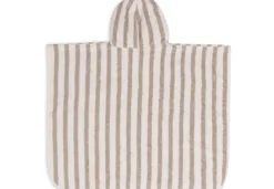 Jollein Badponcho Stripe Terry Olive Green GOTS