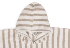 Jollein Badponcho Stripe Terry Olive Green GOTS