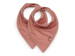 Jollein Bandana Slabbetjes Basic Stripe Rosewood 2 Stuks