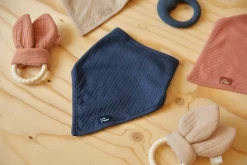 Jollein Bandana Slabbetjes Basic Stripe Rosewood 2 Stuks