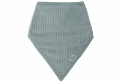 Jollein Bandana Slabbetjes Velvet Rib Sea Green Ivory 2 Stuks