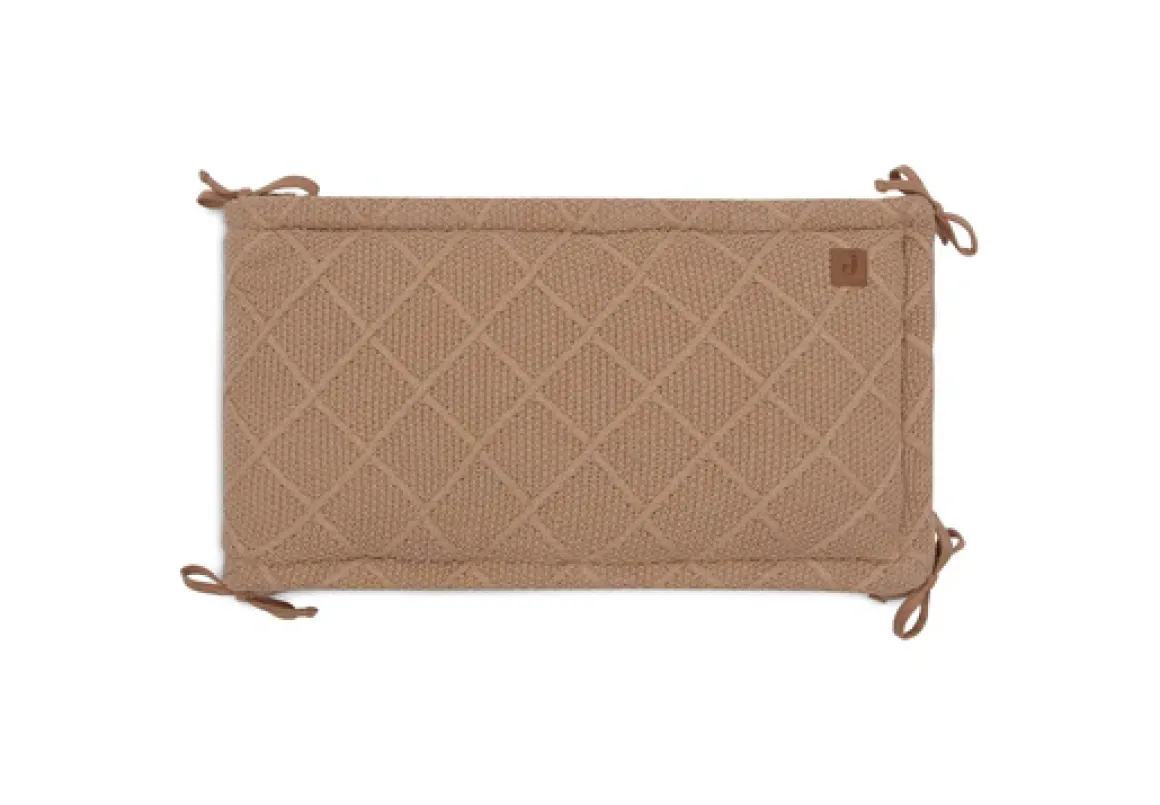 Jollein Boxbumper 180x30cm Check Knit Biscuit