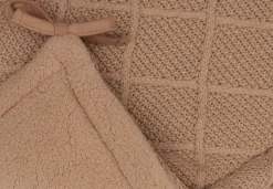 Jollein Boxbumper 180x30cm Check Knit Biscuit