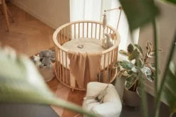 Jollein Boxkleed Rond Basic Knit Nougat ⌀ 95 cm