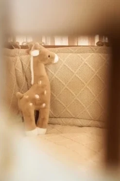 Jollein Boxkleed 75x95cm Check Knit Oatmeal