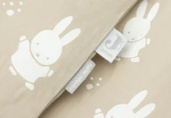 Jollein Dekbedovertrek Met Sloop 100x140cm Miffy&Snuffy Olive Green