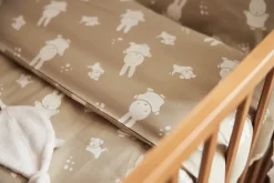 Jollein Dekbedovertrek Met Sloop 100x140cm Miffy&Snuffy Olive Green