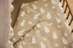 Jollein Dekbedovertrek Met Sloop 100x140cm Miffy&Snuffy Olive Green