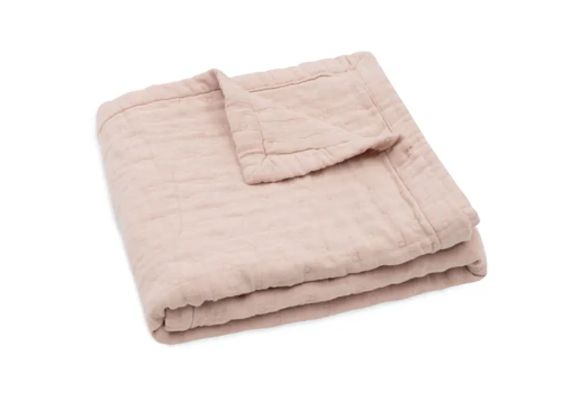 Jollein Deken Hydrofiel 75x100cm Jacquard Wild Rose GOTS