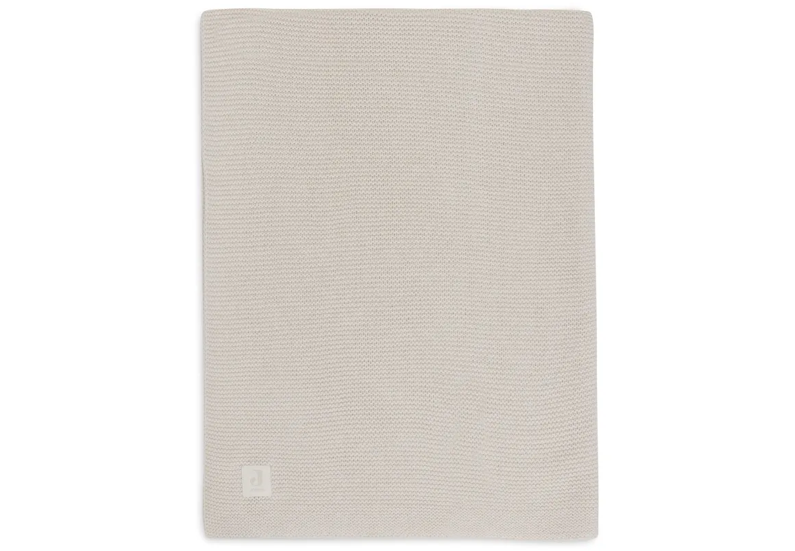 Jollein Deken Ledikant 100x150cm Basic Knit Oatmeal
