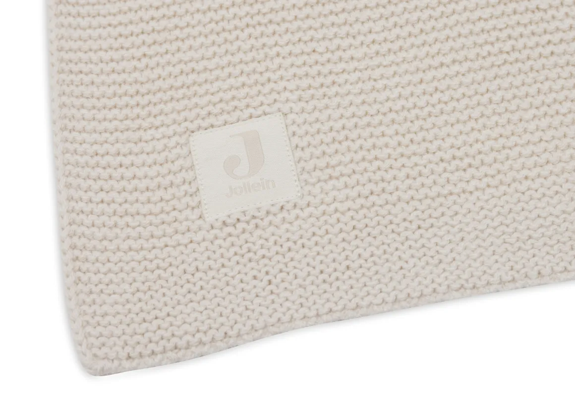 Jollein Deken Ledikant 100x150cm Basic Knit Oatmeal