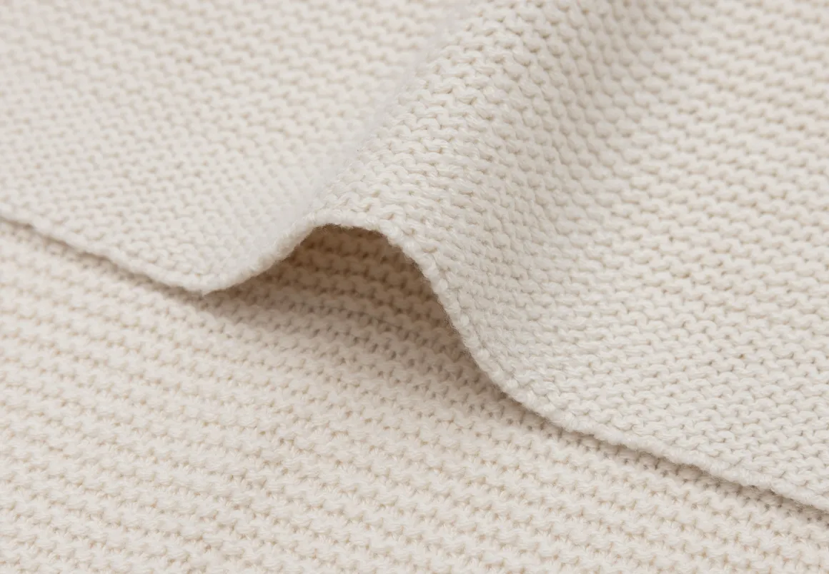 Jollein Deken Ledikant 100x150cm Basic Knit Oatmeal