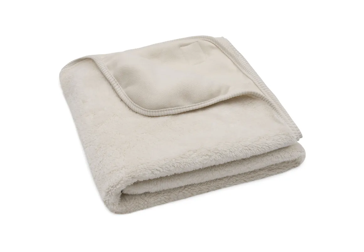 Jollein Deken Ledikant 100x150cm Basic Jersey/Sherpa Oatmeal