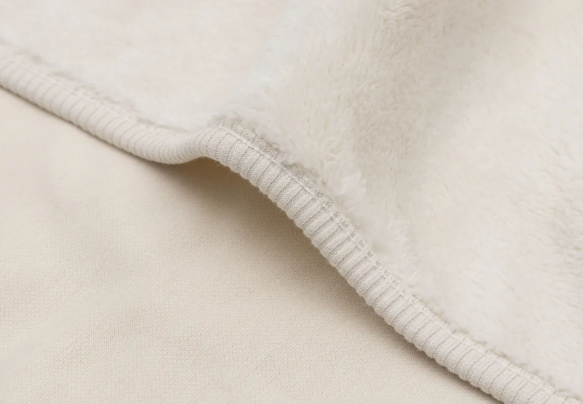 Jollein Deken Ledikant 100x150cm Basic Jersey/Sherpa Oatmeal