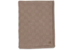 Jollein Deken Ledikant 100x150cm Box Knit Milky Coffee/Velvet