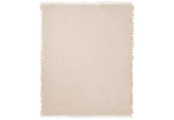 Jollein Deken Ledikant 120x120cm Fringe Stripe Biscuit/Ivory GOTS