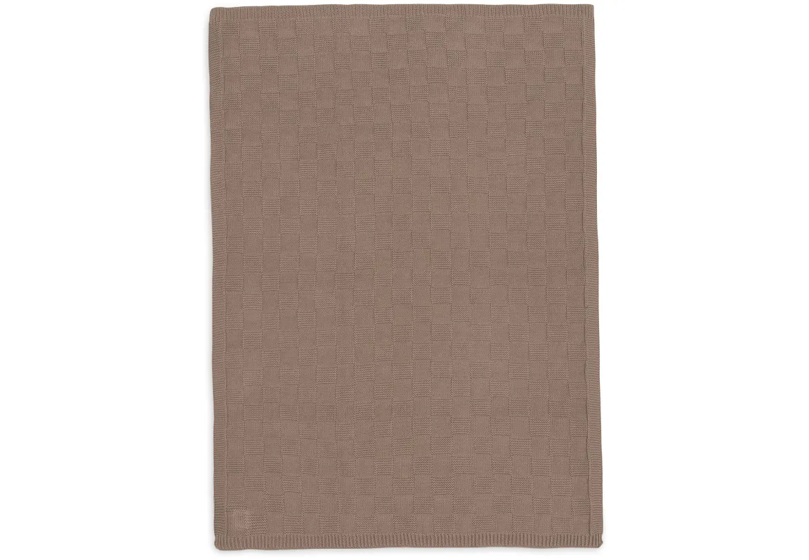 Jollein Deken Ledikant 100x150cm Box Knit Milky Coffee