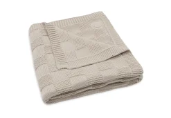 Jollein Deken Ledikant 100x150cm Box Knit Warm Sand