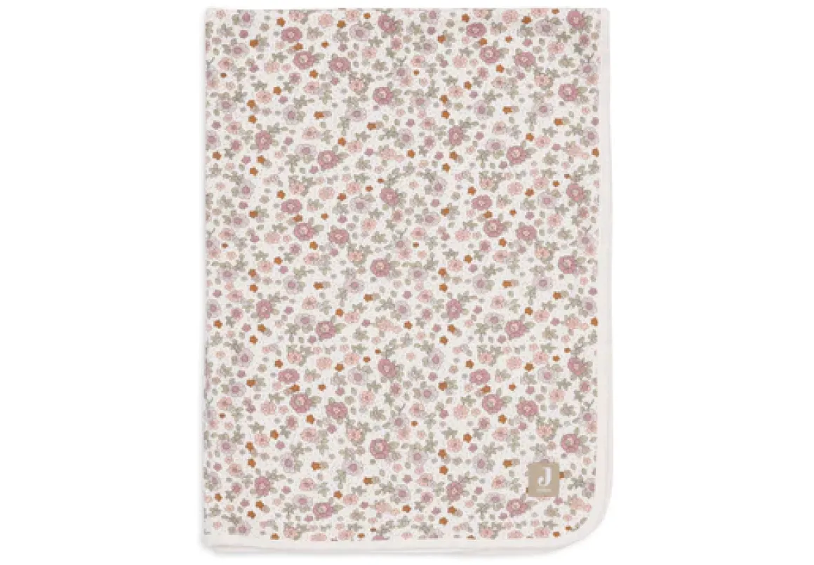 Jollein Deken Wieg Jersey 75x100cm Retro Flowers