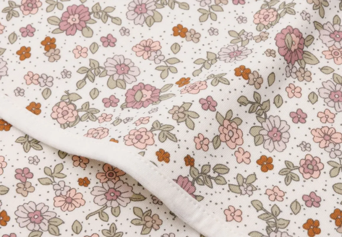 Jollein Deken Wieg Jersey 75x100cm Retro Flowers