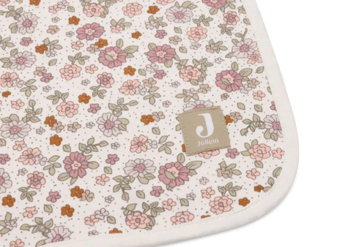 Jollein Deken Wieg Jersey 75x100cm Retro Flowers